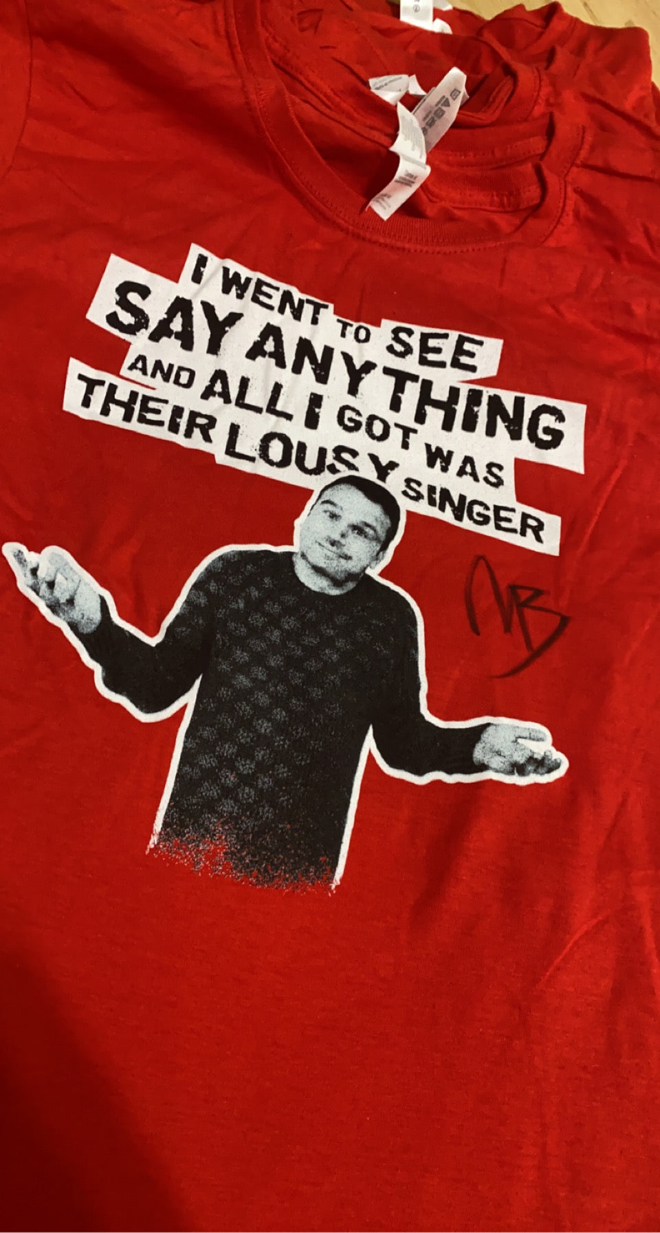 Signed Say Anything Lousy Singer Tshirt